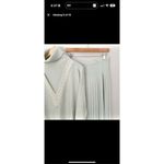 Liz Claiborne | Vintage Green Ivory Sweater Pleated Skirt Set Lambswool | Large Photo 3