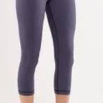 Ivivva  Gray Cropped Pants with Blue Waistband A0356 Photo 0