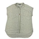 Ellen Tracy Linen Blend Top-Tunic Women XXL Striped Gauze Resort Everyday Boho Photo 1
