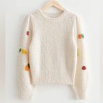 & Other Stories Sequin Patch Knit Sweater Photo 2