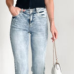 KanCan Jeans Women's Size 15/31 Acid Wash‎ Distressed Hem Denim Blue Photo 0