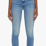 MOTHER Denim Mother Jeans The Mid Rise Dazzler Ankle Fray Photo 0
