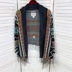 Billabong Dream Chaser Aztec Southwestern Boho Fringe Hem Cardigan Sweater Small Photo 8