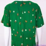 Unique Vintage  X GB Butterfly‎ And Daisy Flowers Green Dress, size L Photo 6