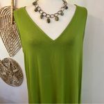 Ava & Viv Green Sleeveless Midi Dress Rayon Spandex Minimalist Resort Wear Sz XL Photo 4
