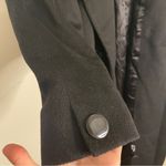 Leslie Fay  Womens 100% Wool Classic Black Long Peacoat Vintage Size 14 Timeless Photo 4