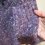 Intermix  Purple Marled Baby Alpaca Merino Wool V-Neck Sweater sz Small‎ Photo 3