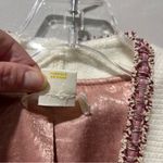 Anthropologie Maeve By Anthroplogie Tweed Lurex Coatigan Pink Cream Gold Button Size Medium Photo 7