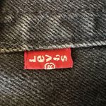 Levi's  Premium Shorts Womens Black Denim Cut Off Pockets Flat Front Button Fly Photo 2