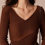 Rihoas Coffee V Neck Criss Photo 1