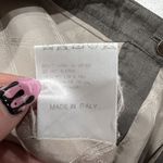 Carolina Herrera  Sz 10 Silk Pants Trouser Taupe Green Gray Straight Lined Italy Photo 8