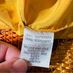 House of Harlow  1960 women's size medium ruched crop satin orange top Photo 3