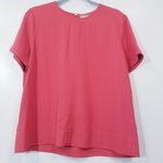Everlane  Orange Boxy Blouse Short Sleeves Photo 0