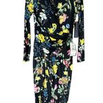 RACHEL Rachel Roy Bret Jersey Dark Floral Dress Size Large Stretch Photo 0