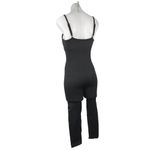 OQQ Black Scoop Spaghetti Strap Tummy Control One Piece Bodysuits Jumpsuit Sz L Size L Photo 1