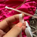 Oh Polly  satin hot pink bodycon dress mini chains sleeveless size 4 Photo 3