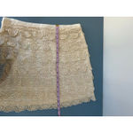 Sabine skirt size M cream crochet short lined festival boho romantic Size M Photo 7