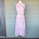 Lulus “Eden” Floral Sleeveless Chiffon Dress Photo 2