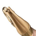 Longaberger Basket Woven Leather Shoulder Bag Stairstep Weave Caramel Photo 8