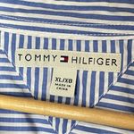 Tommy Hilfiger  Blue & White Pinstripe Button-Down Dress Shirt, XL Photo 8