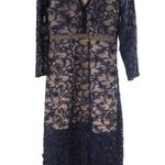 Foxiedox Elizabet Lace Midi Dress Navy Medium NWT Photo 5
