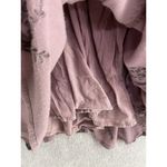 Free People Women's Dress Trapeze Mauve Floral Size Small Long Sleeve Lined Photo 5