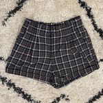 American Eagle Plaid Paperbag Shorts Photo 0