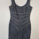 Boom Boom Jeans Gray Denim Dress Grunge Punk Bodycon Y2K Goth Size Medium M Photo 0