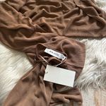 AYA MUSE Edo Knit Cowl Backless Maxi Dress In Tan Size XS Photo 4