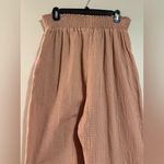 EUC Charlotte Avery Pink Boho Soft Elastic Waist Pants with Pockets size medium Photo 1