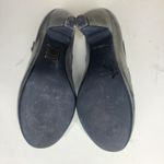 Miz Mooz Soho Mary Jane Pump Womens 8 Gray Green Leather Derby Strappy Heel Photo 7