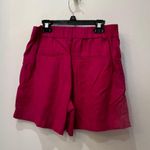 A New Day Women's High-Rise Tailored Linen Shorts - Pink size 4 pink Photo 5
