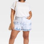Ava & Viv Women's Plus Size Mid-Rise  Tie Dye Jean Shorts Size 24W Photo 2