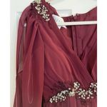 Azazie Gypsy Dress Sz A2 Burgundy Maxi Formal Mother Bride Wedding Bridesmaid Red Photo 4