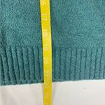 Peruvian Connection  size medium blue Teal Crew Neck Sweater notched waist Photo 6