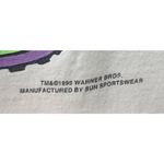 Vintage Bugs Bunny Baseball Jersey Looney Tunes 90s Cartoon Shirt Purple Size M Photo 6