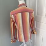 Robert Graham  Colorful Retro Geometric Sunrise Cuff Buttondown Shirt Size 8 Photo 2