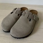 Birkenstock Boston Suede Embossed Clogs Photo 0