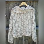 Moon & Madison Confetti Cowl Cable Knit Sweater Size M Photo 9