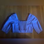 Circus by Sam Edelman Circus NY Crop Top with Smocked Back in Fairy Wren (Lilac), Size L, NWT Photo 6