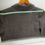 Loft Double Breasted Glen Plaid Brown Blazer Jacket Size 10 Photo 6