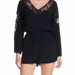 BB Dakota Black Lace Romper Photo 2