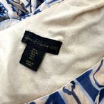 House of Harlow Ruched One Shoulder Bodycon Midi Dress Blue Beige Size Large Photo 3