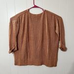 Listicle Womens Burnt Orange Wide Sweater Crew Neck Long Sleeve Size M EUC Photo 11