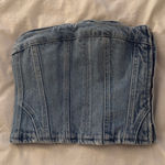 ZARA denim top Photo 0