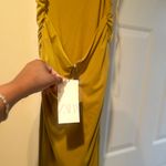 ZARA  Strapless Gold Dress Photo 2