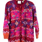 EXPRESS Vintage Hand Knitted HKA Designs Sweater M Photo 0