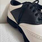 Foot Joy Black and White Spike Golf Shoes Size 7 Photo 4