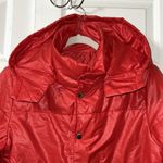 Women’s Red lightweight Puffer Hoodie Jacket(Size Medium) Red Photo 6