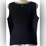 St. John  Blue Tank Top with White Trim Photo 1